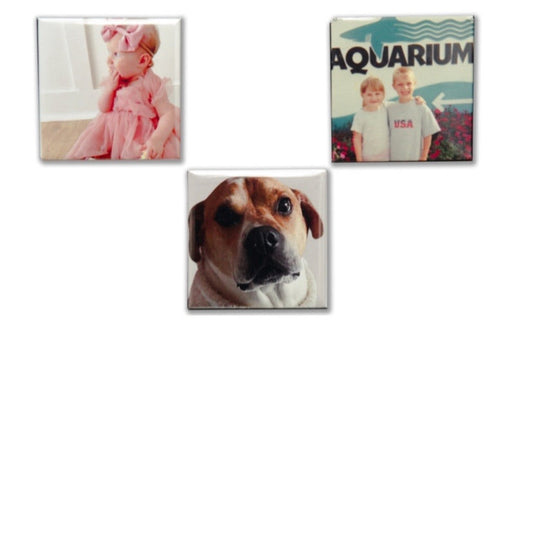 Squared Photo Magnets Set - 3-Pack, 2" x 2"